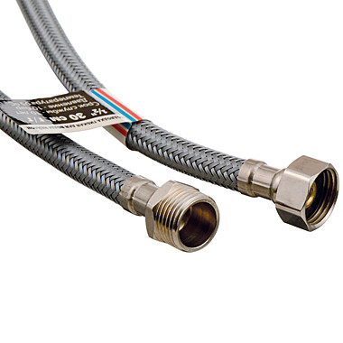 подводка для воды гибкая в оплетке нейлон 60 см в/н 1/2