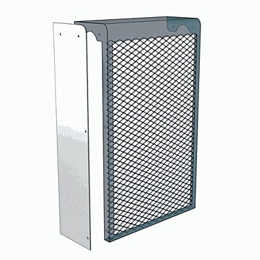 Торцевая панель для радиаторного экрана металл.