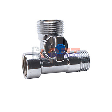 Кран УГЛОВОЙ 3-х проход. для стир. машин