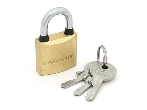 Замок навесной Palladium 301B-30 27x30 мм, латунь