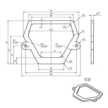 Прокладка см/бачка трапеция Спс Р