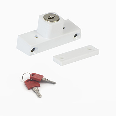 Замок безопасности детский блокирующий накладной (LS0005-01) (белый)