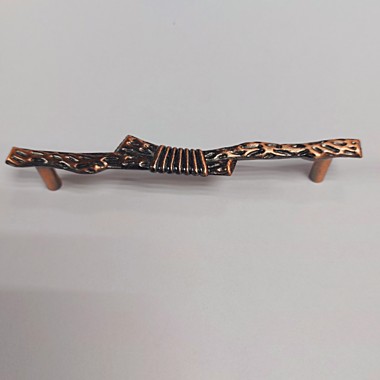 Ручка мебельная L96мм.бант медь