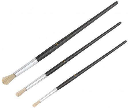 Кисть художественная №14 черная ручка 1 шт.