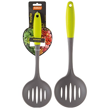 Шумовка из нейлона с цветной ручкой Mallony