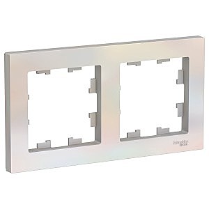 Рамка  СУ 2мест.Schneider AtlAsDesign ATN000402 жемчуг