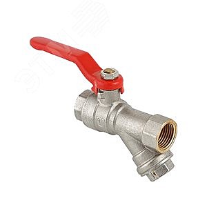 Кран шаровой 3/4' ВВ со встроенным фильтром длинная ручка VT.292.N.05 VALTEC