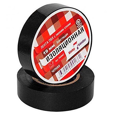 Изолента ПВХ 19мм х 20м черная Klebebander