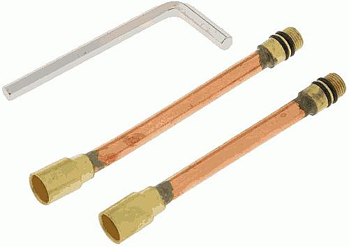 удлинитель для подводки к смесителю лат. 125мм+110мм, пара с ключом MELODIA MKP21003P