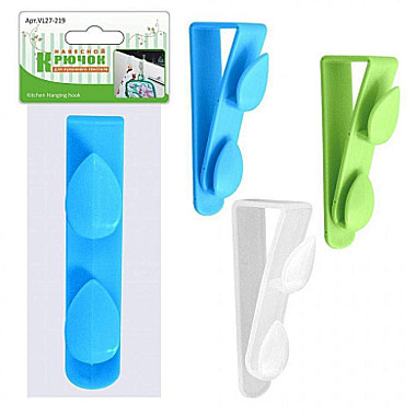 Крючок навесной для кухонного текстиля, пластик VL27-219 Мультидом 
