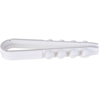 Дюбель-хомут 5/10 круглый белый