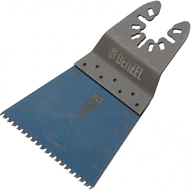 Насадка для МФИ режущая прямая, HCS, по дереву, ламинату, 65 х 1,8 мм, крупный зуб// Denzel