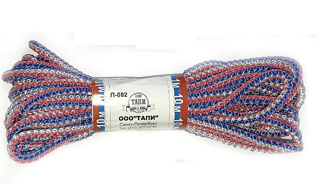 Шнур хоз.П-002 Триколор 10м