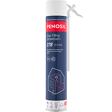 Пена монтажная бытовая Penosil Gap Filling Strawfoam 278 650 мл