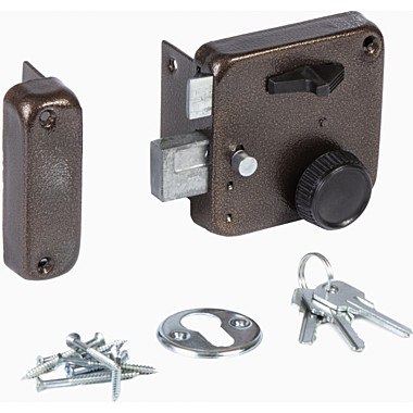 Накладной замок Пензмаш ПМ ЗНЗА-1 антик медный