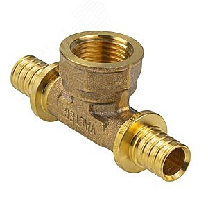 Тройник надвижной с переходом на нар.р. 16(2,2)x1/2'x16(2,2) VTm.433.G.160416 VALTEC