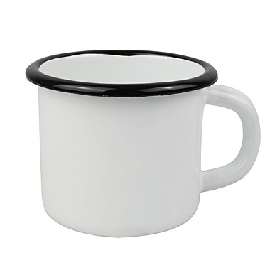 Кружка 250мл эмаль белая 