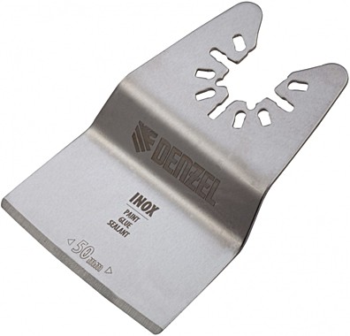 Насадка-шабер для МФИ, Inox, для снятия краски, ширина 50 мм, ступенчатая// Denzel	