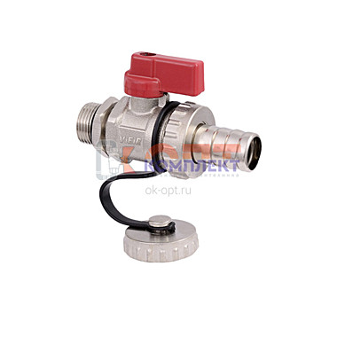 Кран дренажный со съёмным металлическим штуцером 1/2