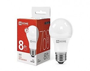 Лампа А60 Е27 8W 4000К ASD/In home