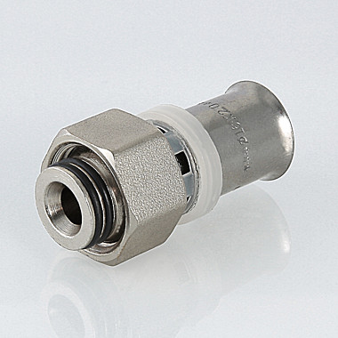 Пресс фитинг с накидной гайкой 16*1/2