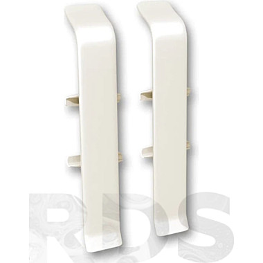 Соединитель для плинтуса Деконика кремово-белый 70мм.033