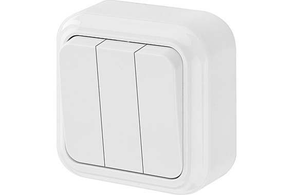 Выкл. ОУ 3кл. 6А бел. Bylectrica Пралеска