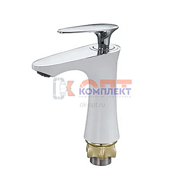 См-ль для умывальника монолитный, ø35 гайка (корона) бел. LOT1-A010PW