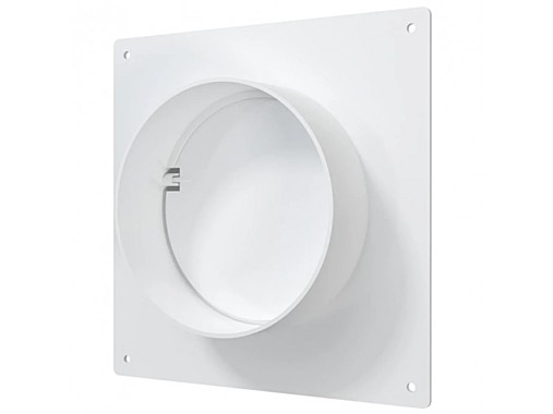 Соединитель D100 пластик с обратным клапаном Площадка торцевая SKNPO фланец 150x135 пластик ERA