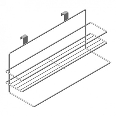 Полка навесная ProfFero с держателем для полотенца 400*120*160 П0001978