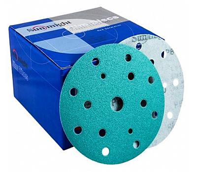 Шлифовальный круг на липучке зелен. 125мм Р2000