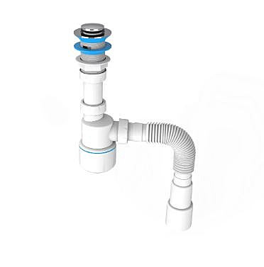 Сифон для умывальника, click-cluck 1 1/4 NOVA