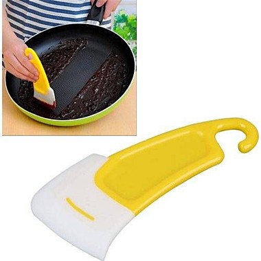 Скребок для чистки сковороды 15 см. силикон 